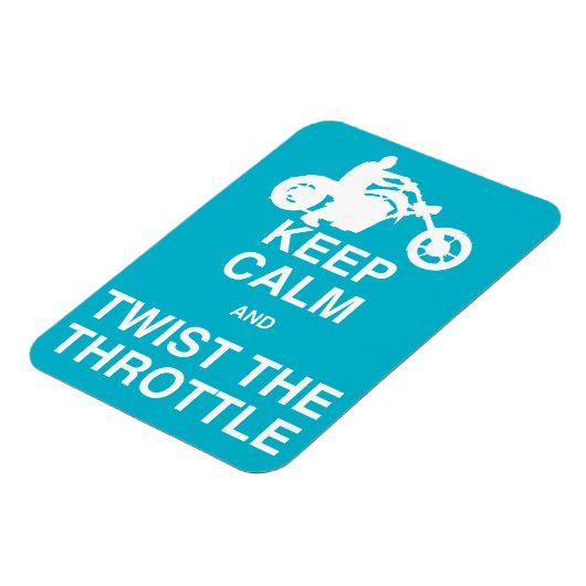 Blijf kalm en draai het gaspedaal - Chopper/Harley Magneet (Linkerzijde)