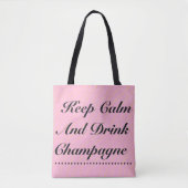 Blijf Kalm en Drink Champagne Roze Tassen (Voorkant)