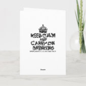 Blijf kalm en drink door kaart (Achterkant)