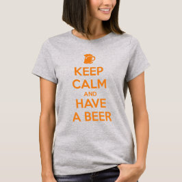 Blijf Kalm en Drink een Bier T-shirt