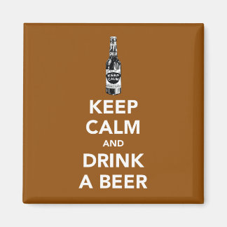 Blijf kalm en drink een biermagneet magneet