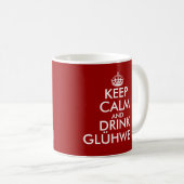 Blijf kalm en drink Glühwein Kerst mokken (Voorkant rechts)