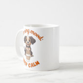 Blijf kalm en Drink koffie – Hondenliefhebber Digi Koffiemok (Voorkant links)