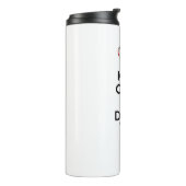 Blijf kalm en Drink thee - Thermal Tumbler Thermosbeker (Gedraaid links)