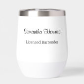 Blijf kalm en Drink Wijn Custom Back Tekst (Achterkant)