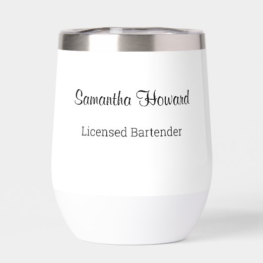 Blijf kalm en Drink Wijn Custom Back Tekst (Achterkant)