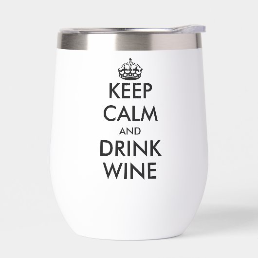 Blijf kalm en drink wijn grappig (Links)