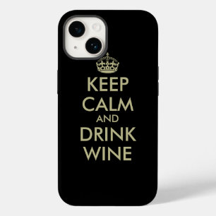 Blijf kalm en drink wijn iPhone 14 hoesje
