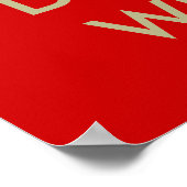 Blijf kalm en drink wijn poster art (Hoek)