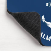 Blijf kalm en duik verder, anker marineblauw muismat (Hoek)