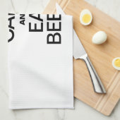 BLIJF KALM EN EET BIETEN THEEDOEK (Quarter Fold)