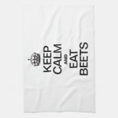 BLIJF KALM EN EET BIETEN THEEDOEK (Verticaal)