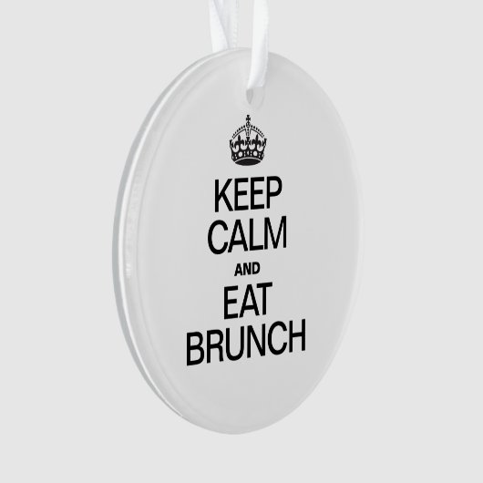 BLIJF KALM EN EET BRUNCH ORNAMENT (voorkant)