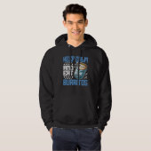 Blijf kalm en eet burrito's hoodie (Voorkant volledig)