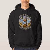 Blijf kalm en eet donuts hoodie (Voorkant)