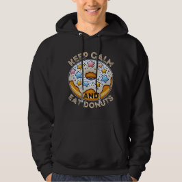 Blijf kalm en eet donuts hoodie
