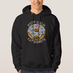 Blijf kalm en eet donuts hoodie
