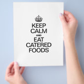 BLIJF KALM EN EET GECATERDE MAALTIJDEN FLYER (Hand)