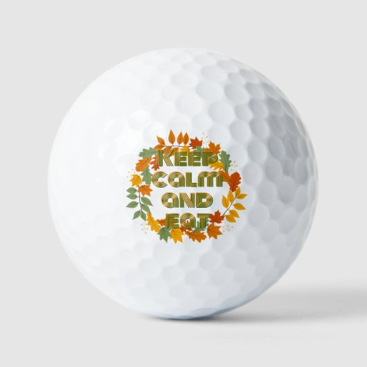 Blijf kalm en eet golfballen (Voorkant)