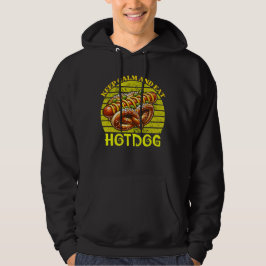 Blijf kalm en eet hotdog hoodie