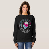 Blijf kalm en eet ijskreem sweatshirt (Voorkant volledig)