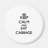 Blijf kalm en eet Kool Magneet (Voorkant)