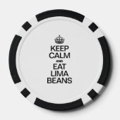 BLIJF KALM EN EET LIMA BONEN POKERCHIPS (Achterkant)