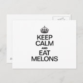 BLIJF KALM EN EET MELOENEN BRIEFKAART (Voorkant / Achterkant)