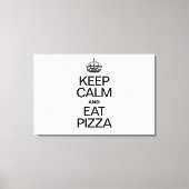 BLIJF KALM EN EET PIZZA CANVAS AFDRUK (Voorkant)