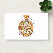 Blijf kalm en eet pizza: perfect ontwerp voor pizz post-it® notes (Kantoor)
