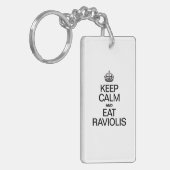 BLIJF KALM EN EET RAVIOLIS SLEUTELHANGER (Voorkant Links)