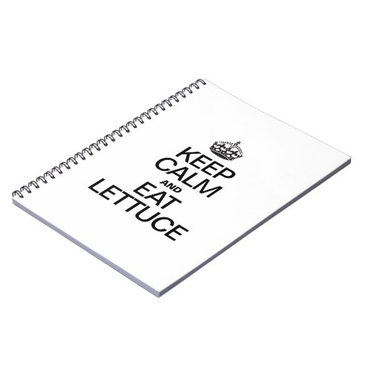 BLIJF KALM EN EET SLA NOTITIEBOEK (Linkerzijde)