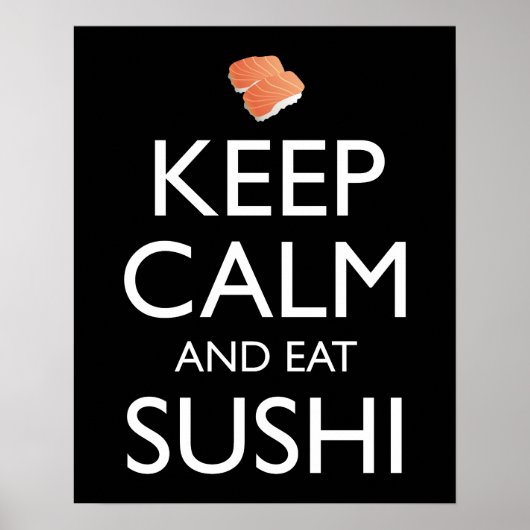 Blijf Kalm En Eet Sushi Poster (Voorkant)