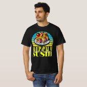 Blijf kalm en eet sushi t-shirt (Voorkant volledig)