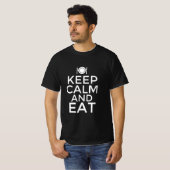 Blijf kalm en eet t-shirt (Voorkant volledig)