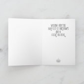 Blijf kalm en eet taart verjaardag kaart (Binnen)