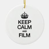 BLIJF KALM EN FILM KERAMISCH ORNAMENT (Voorkant)