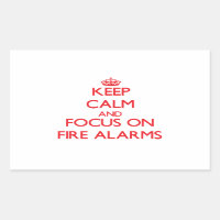 Blijf kalm en focus op brandalarm