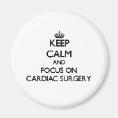 Blijf kalm en focus op hartchirurgie magneet (Voorkant)