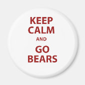 Blijf kalm en ga Beren Magneet (Voorkant)