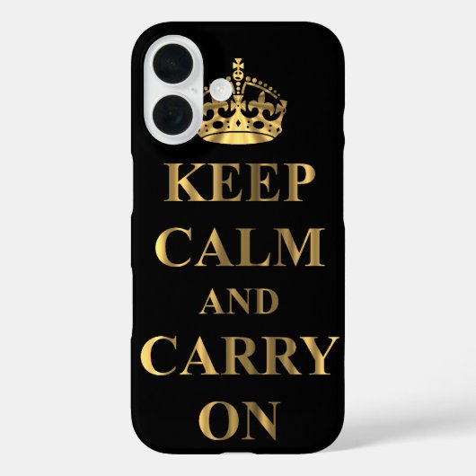 Blijf kalm en ga door Case-Mate iPhone case (Achterkant)