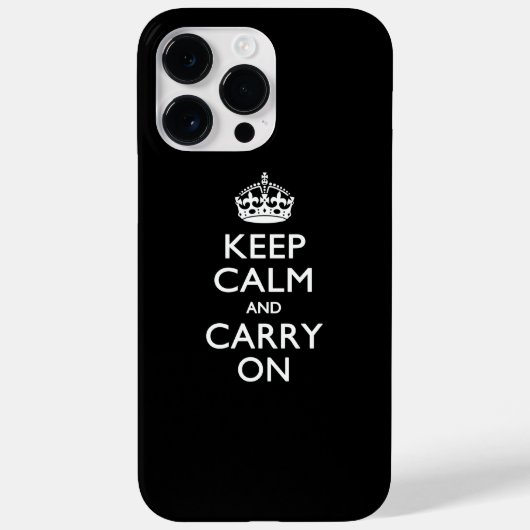 BLIJF KALM EN GA DOOR Case-Mate iPhone CASE (Achterkant)