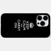 BLIJF KALM EN GA DOOR Case-Mate iPhone CASE (Achterkant (horizontaal))