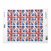 blijf kalm en ga door met de reisposter etiket (Full Sheet)