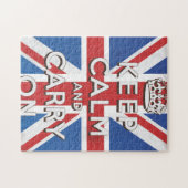 blijf kalm en ga door met de reisposter legpuzzel (Horizontaal)