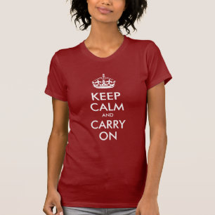 Blijf kalm en ga door met de Schepper T-shirt