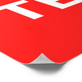 Blijf kalm en ga door met lesgeven poster (Hoek)