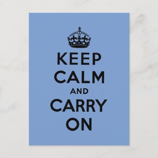 Blijf kalm en ga door met Origineel Briefkaart (Voorkant)