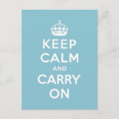 Blijf kalm en ga door met Origineel Briefkaart (Voorkant)