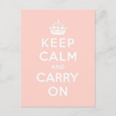 Blijf kalm en ga door met Origineel Briefkaart (Voorkant)
